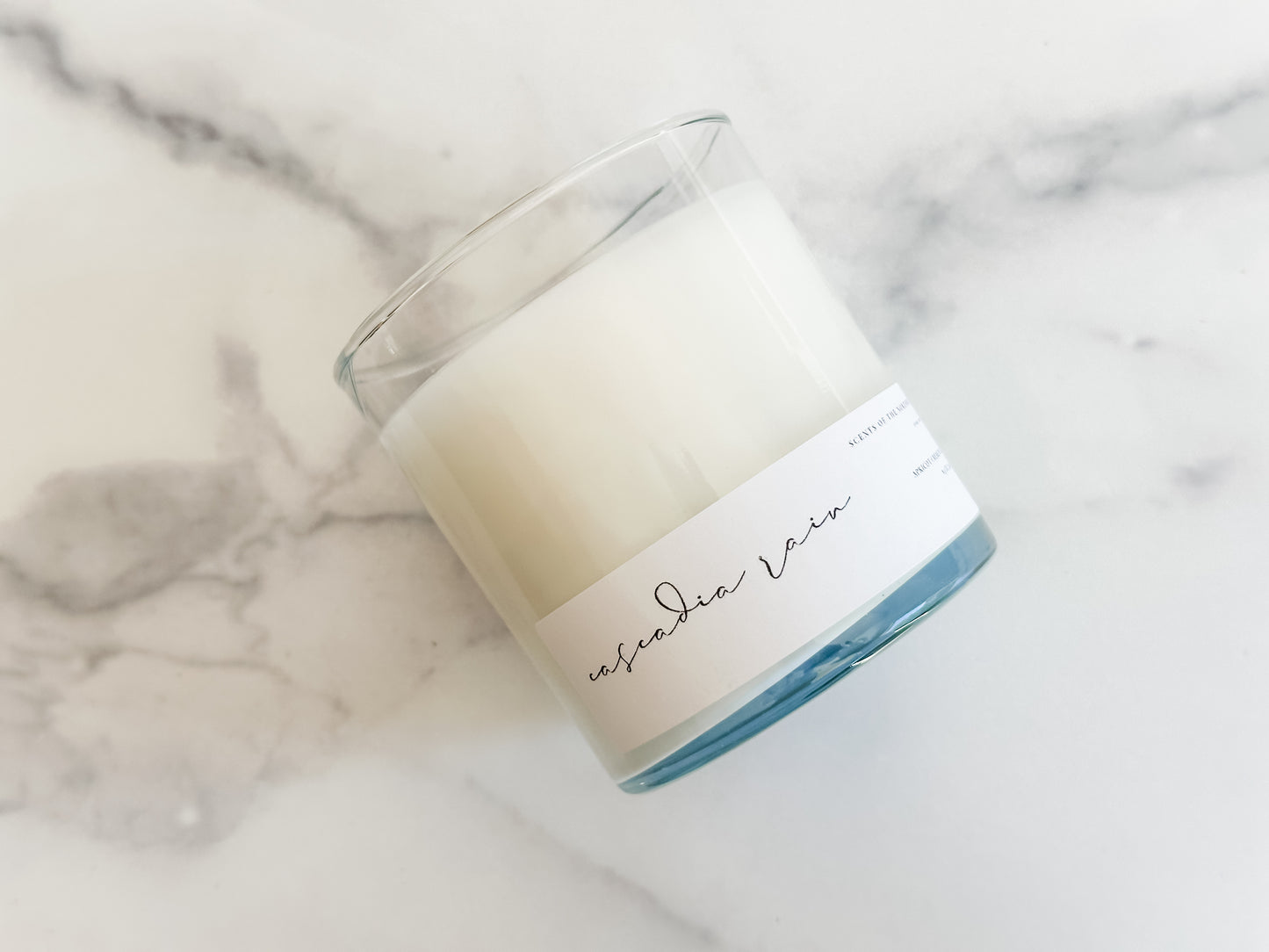 Cascadia Rain Candle – Fresh Rain, Ozone & Fern | Clean-Burning Northwest Inspired Candle