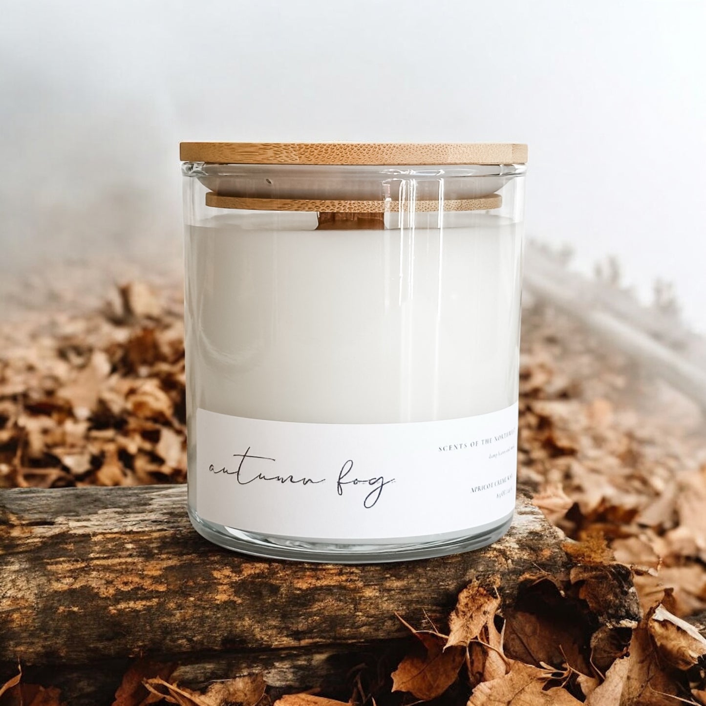 Autumn Fog Candle – Smoke, Leaves & Crisp Air | Cozy Northwest Inspired Candle