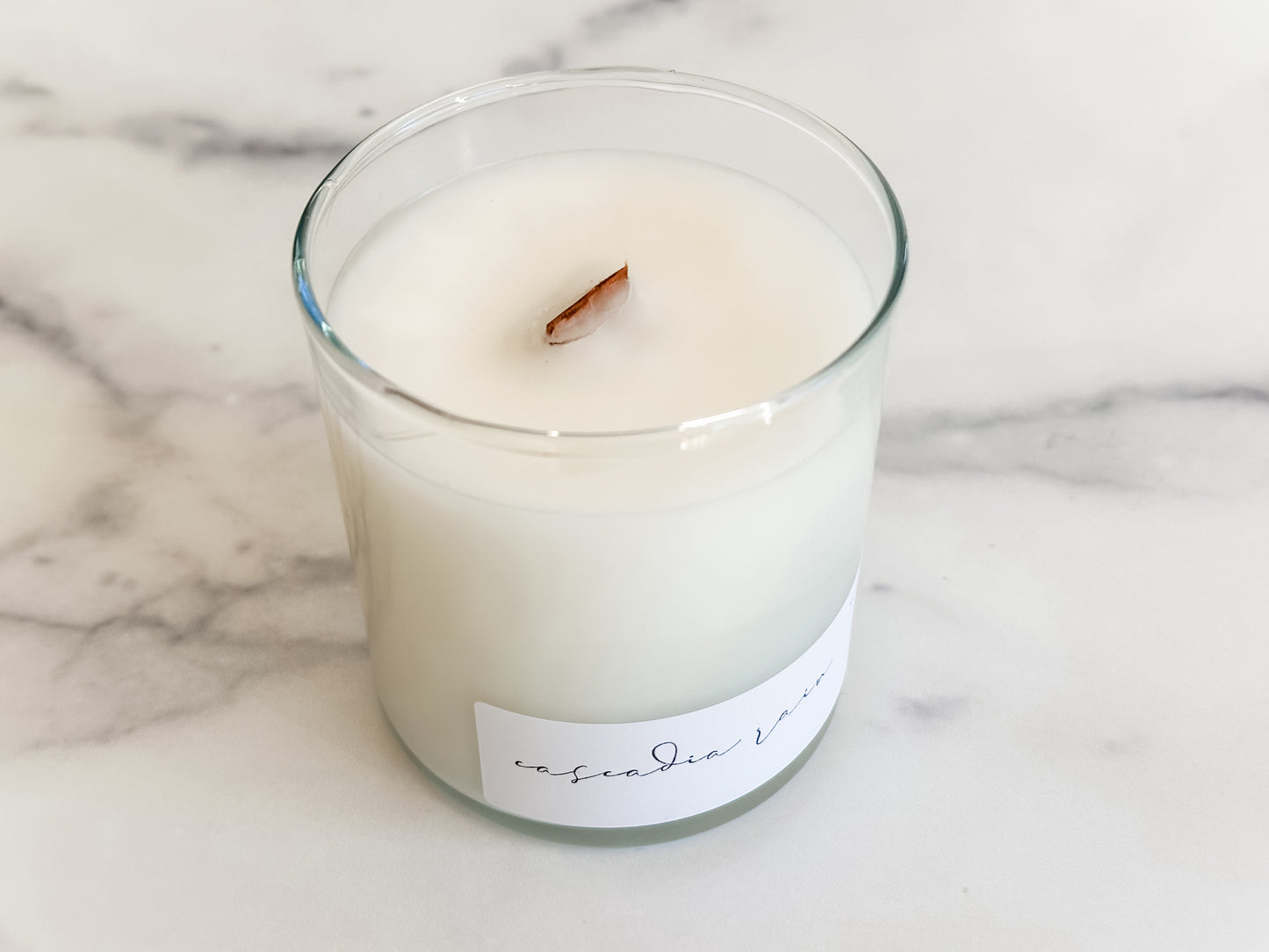 Cascadia Rain Candle – Fresh Rain, Ozone & Fern | Clean-Burning Northwest Inspired Candle