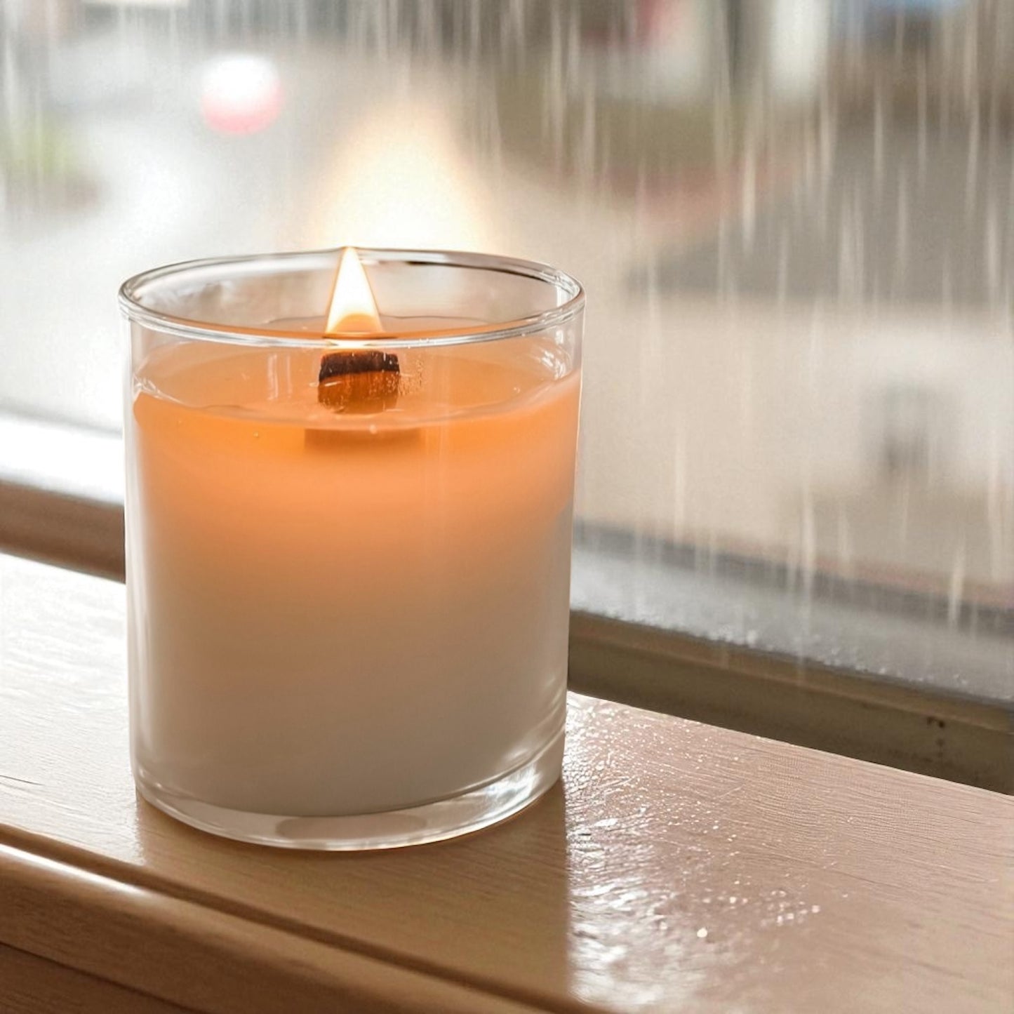Cascadia Rain Candle – Fresh Rain, Ozone & Fern | Clean-Burning Northwest Inspired Candle