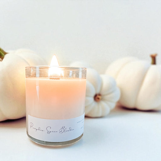 Pumpkin Spice & Eggnog  Candle – Hand-Poured Fall Scent, Cozy Holiday Gift, Wood Wick, Clean Burn