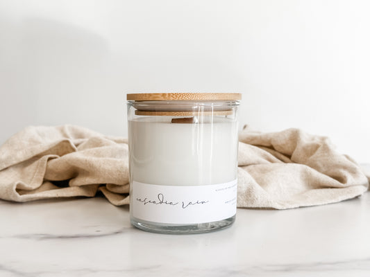 Cascadia Rain Candle – Fresh Rain, Ozone & Fern | Clean-Burning Northwest Inspired Candle