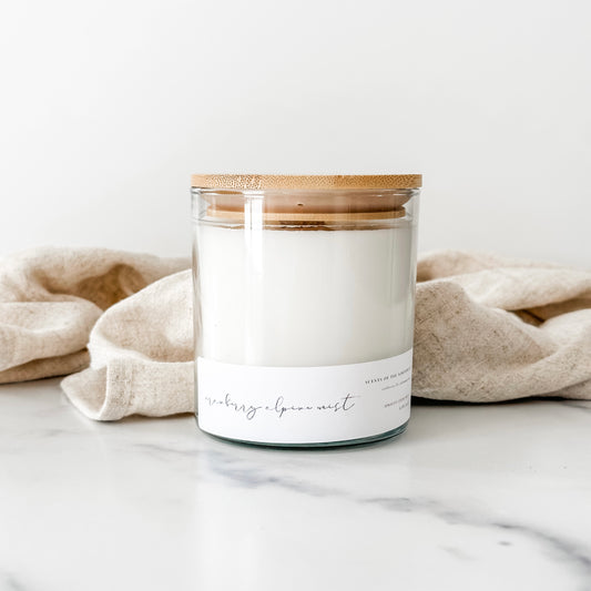 Cranberry Alpine Mist Candle – Tart Cranberry, Fir, Fresh Alpine Air